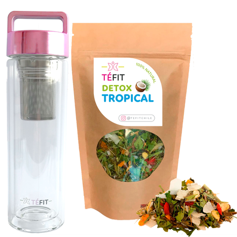 DETOX TROPICAL + TERMO ROSE